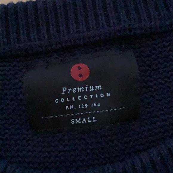 Knitted sweater - dark blue - Picture 2 of 2